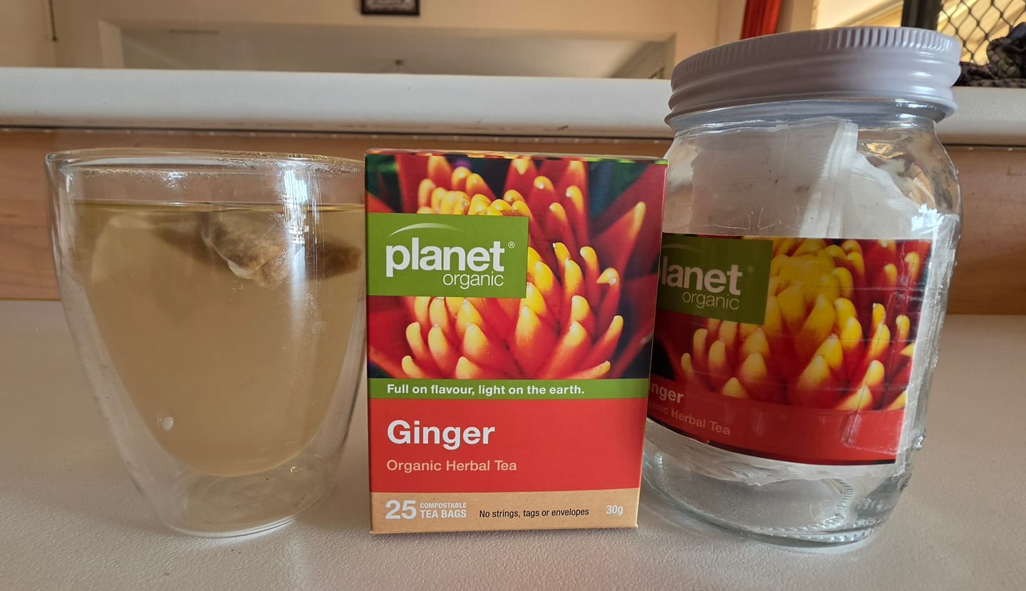 Customer photo review of Ginger 25 Teabags - Certified Organic