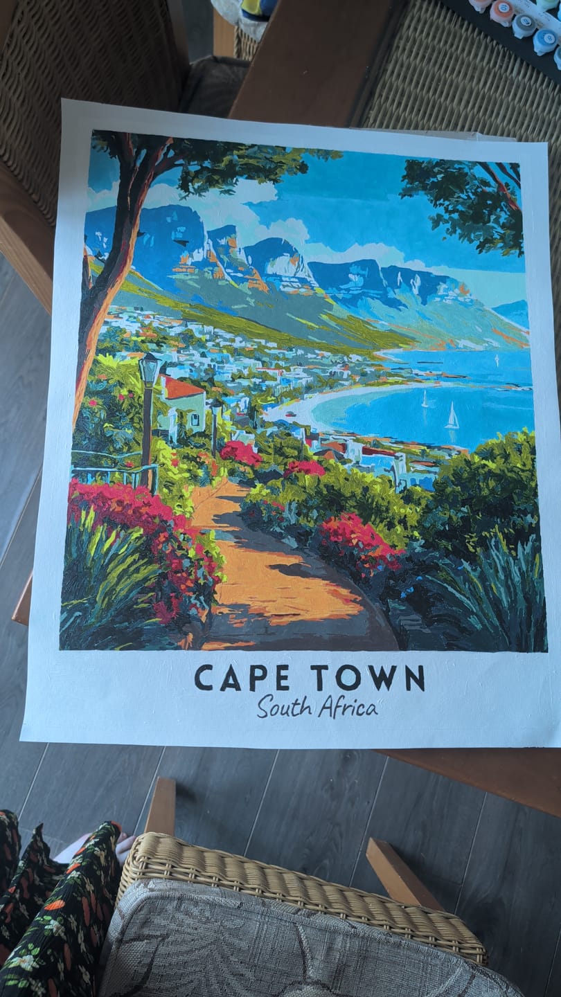 Customer photo review of Cape Town Travel Poster