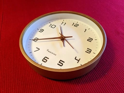 Customer photo review of Nordic Solid Wood Wall Clock