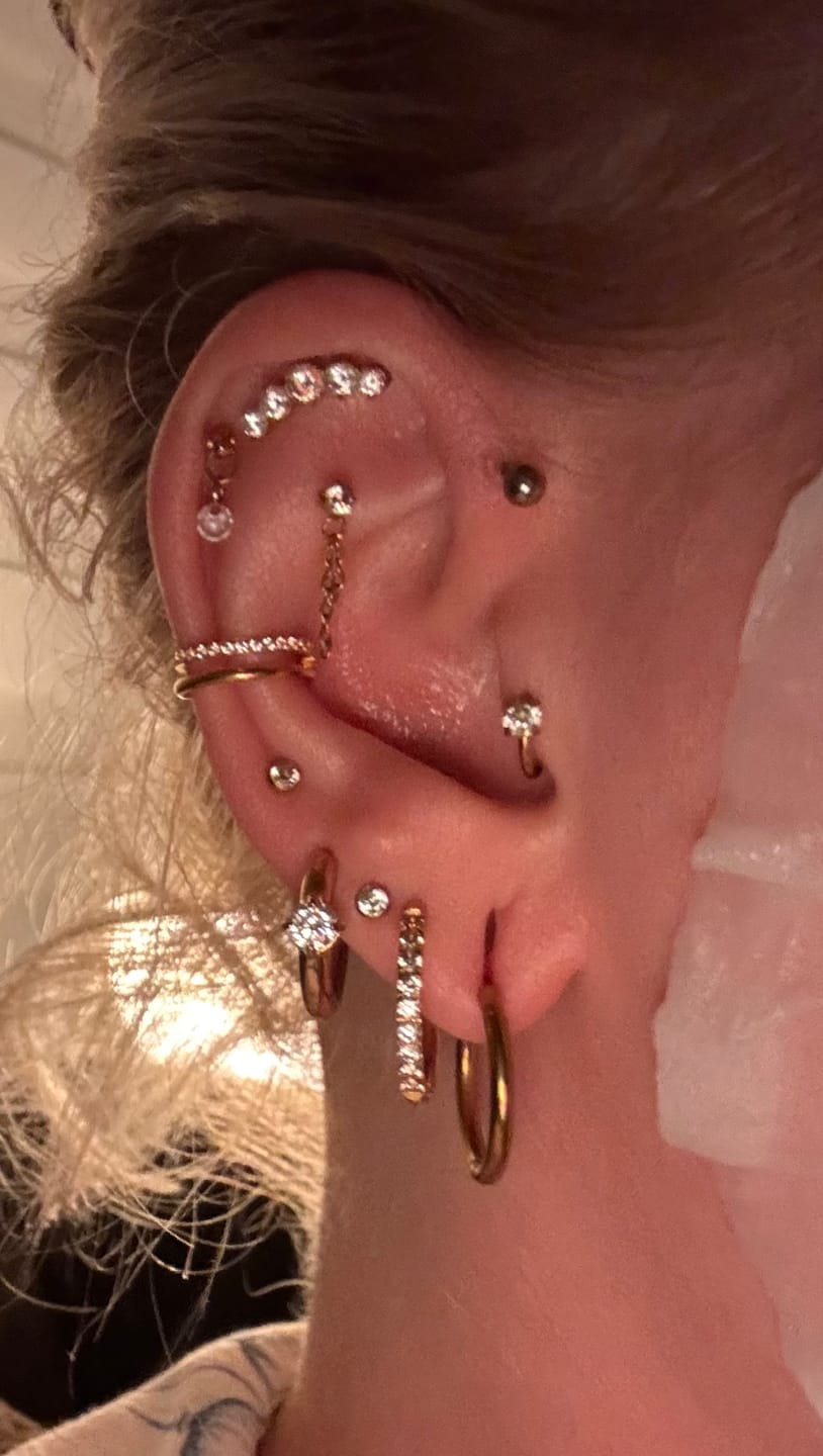 Customer photo review of Donna Piercing | Titan