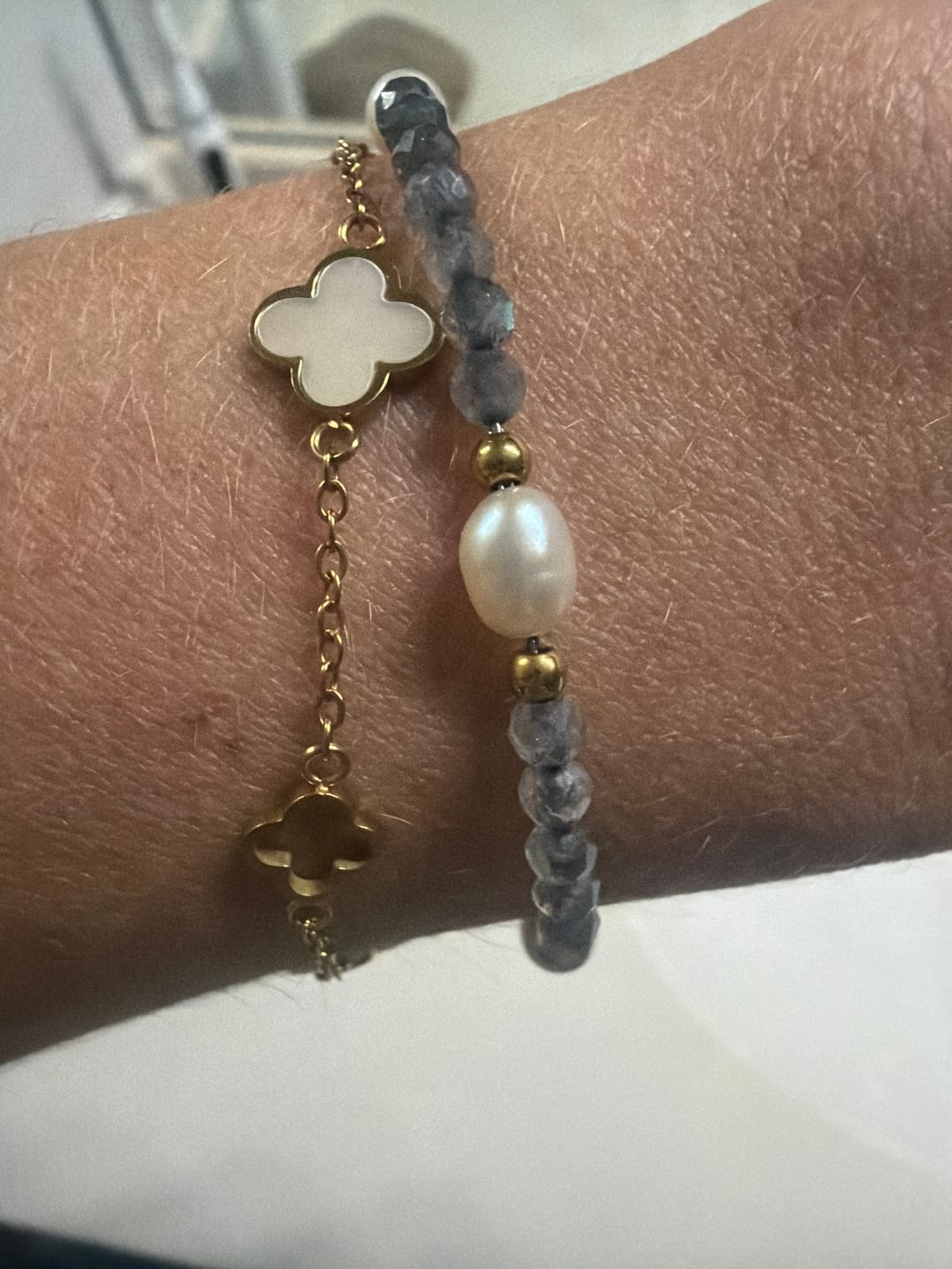 Customer photo review of Lucia Clover Bracelet