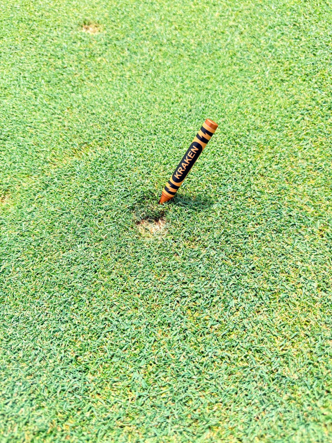 Customer photo review of Beaten to a Pulp - Orange Crayon Divot Tool