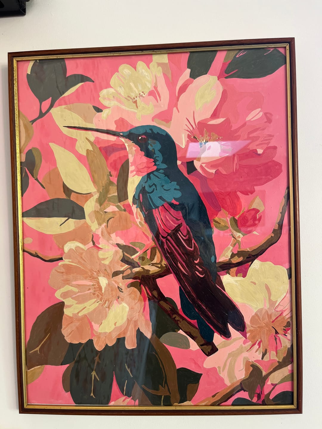 Customer photo review of Botanical Bird | Paint by Number