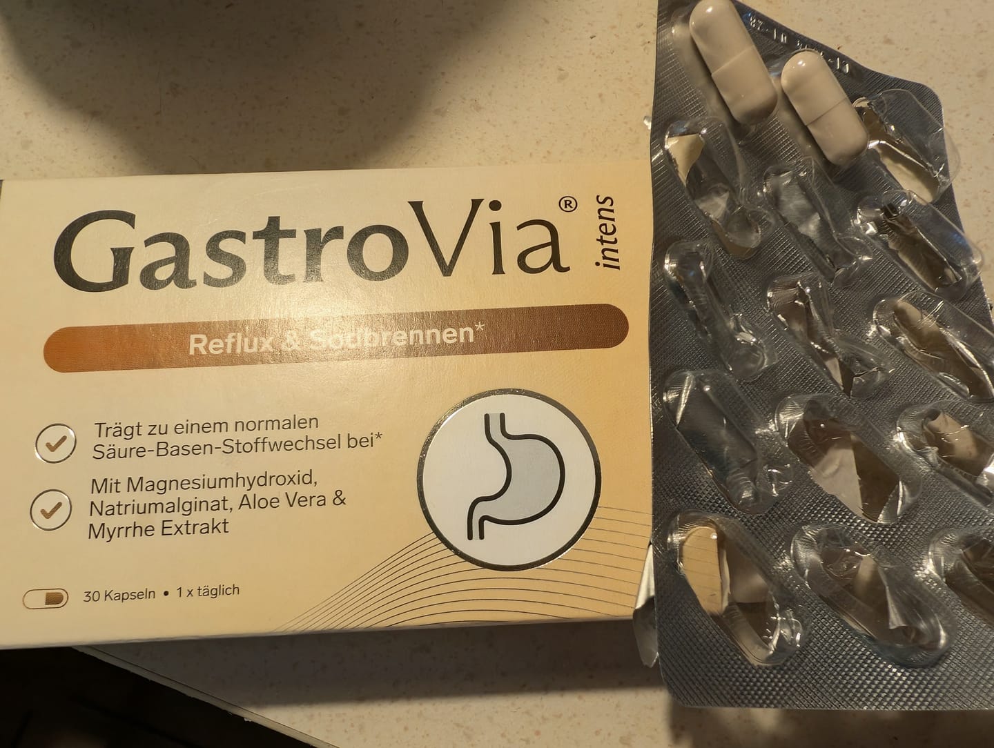 Customer photo review of GastroVia® intens – Reflux & Sodbrennen