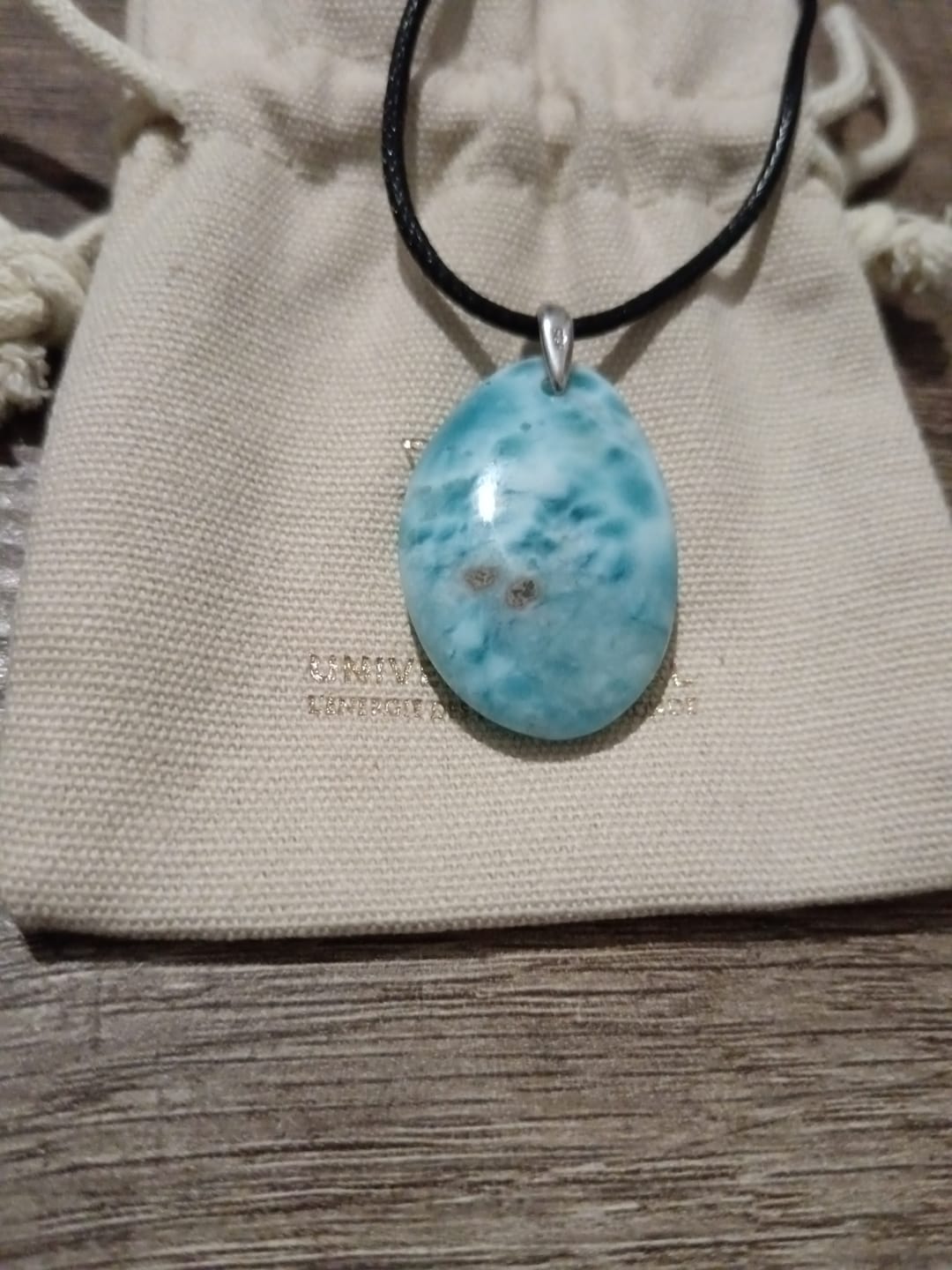 Customer photo review of Larimar pendentif