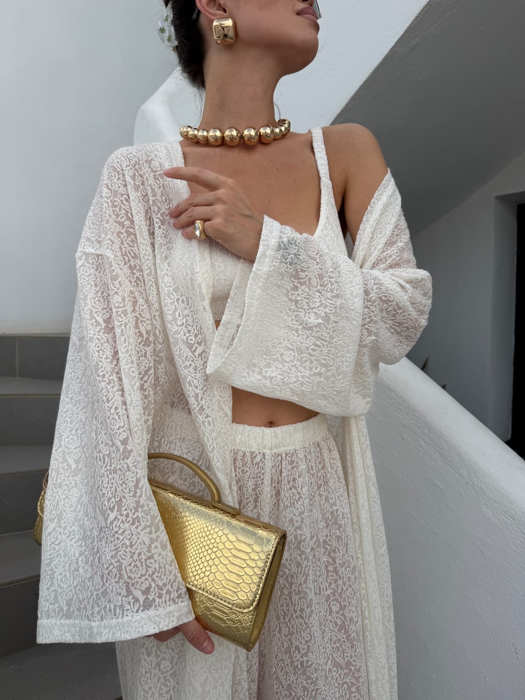 Customer photo review of Lace Kimono