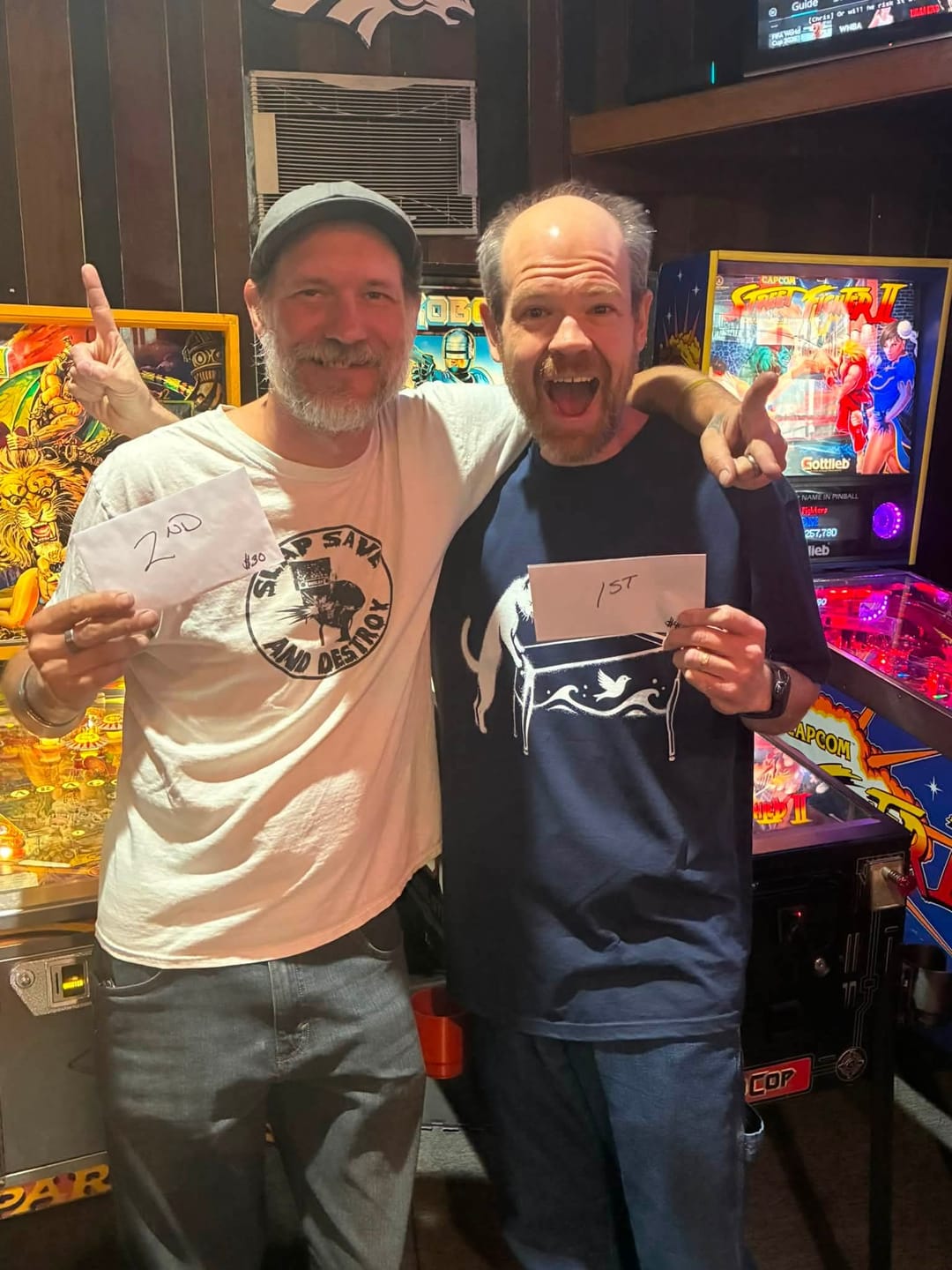 Customer photo review of Pinball Cat T-Shirt