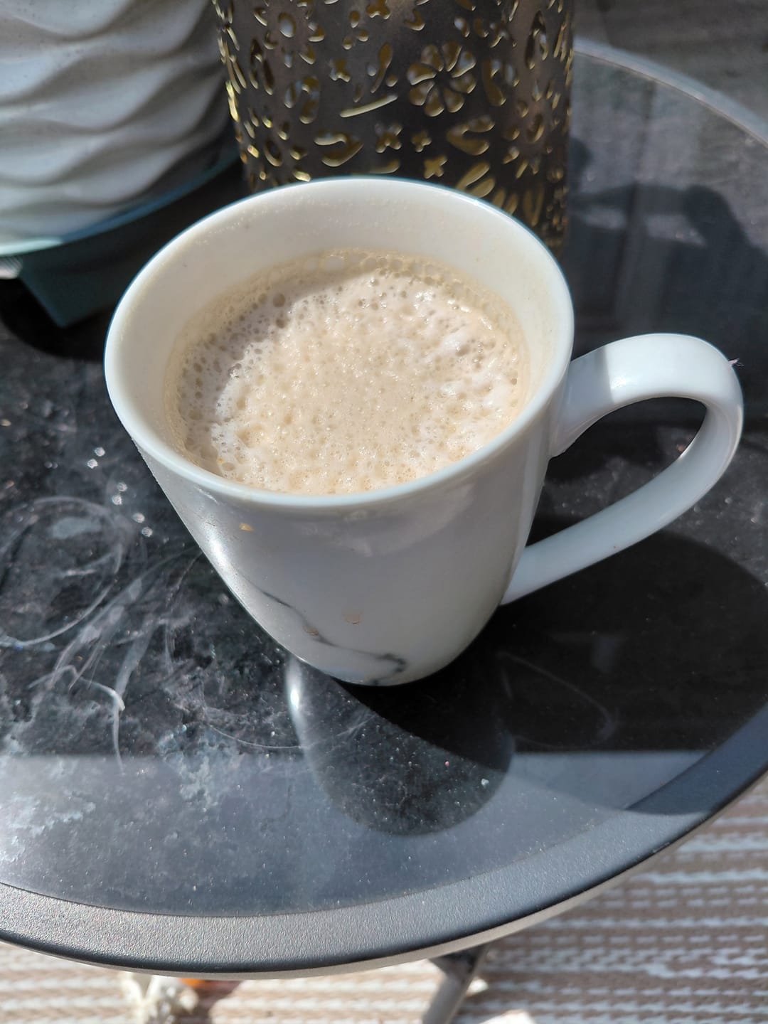 Customer photo review of Decaf Glow Up Collagen Coffee 🤩