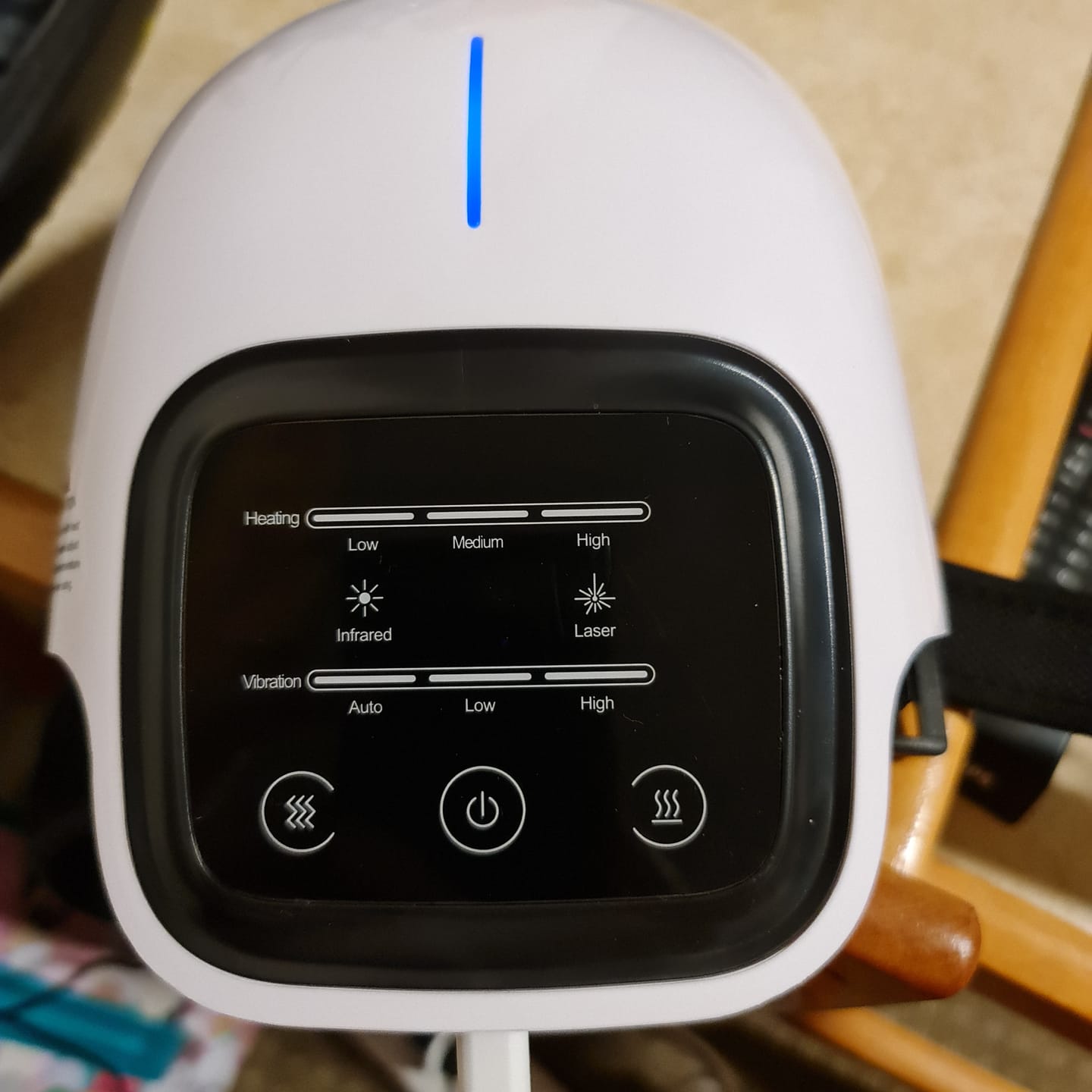 Customer photo review of Infrared Heated Knee Massager PRO