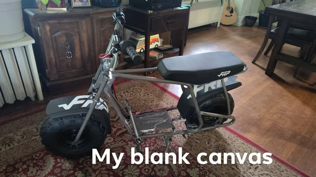 Customer photo review of FRP Moto GMB100 Mini Bike Frame | Predator 212 Compatible | 99cc–212cc Custom Build