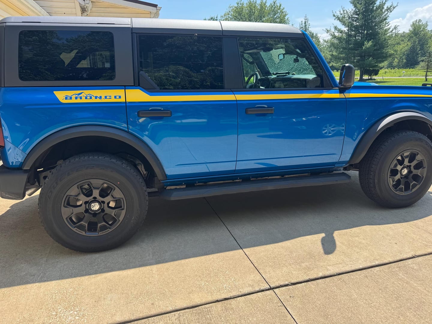 Customer photo review of Offroad Overland Bronco Stripes Decal Sticker. #7035