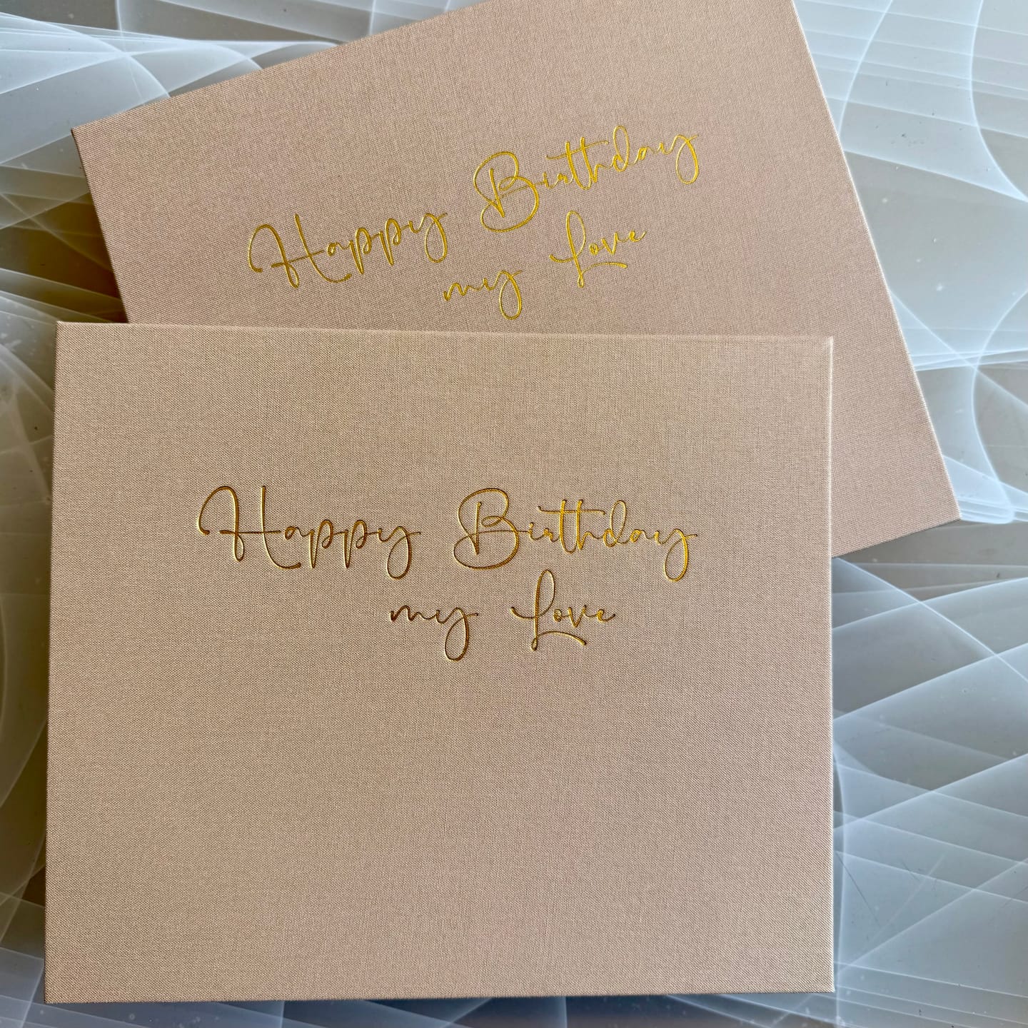 Customer photo review of Happy Birthday my Love Premium Leinen mit Slipbox - 18 Jahre & 18 Briefe Erinnerungsbuch