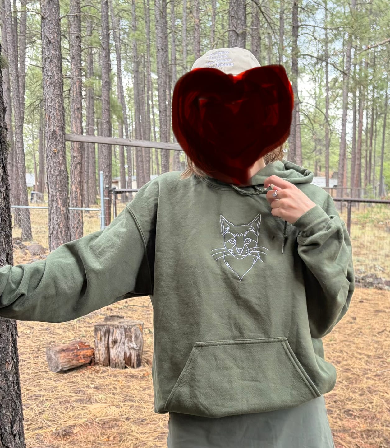 Customer photo review of Custom Embroidered Hoodie