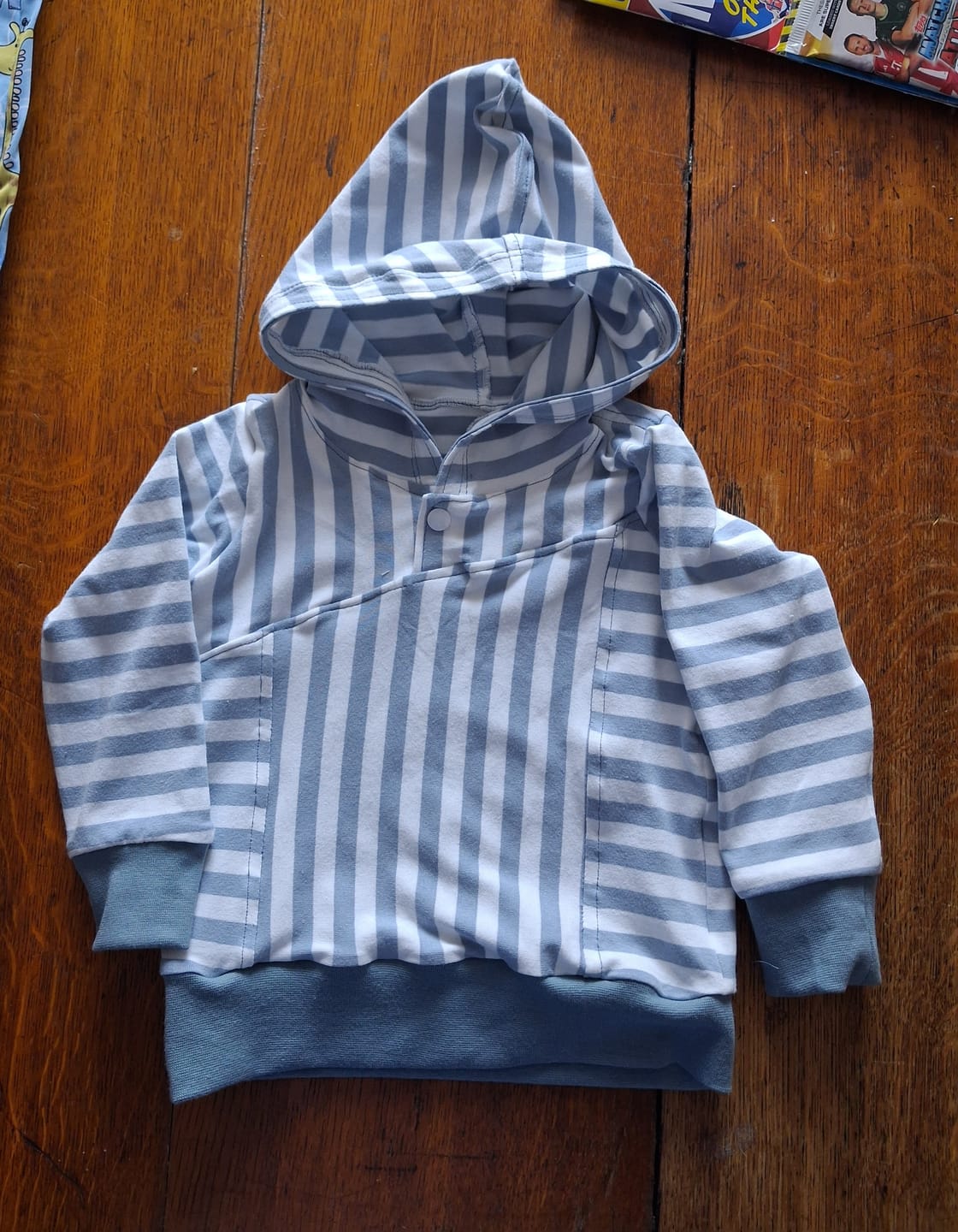 Customer photo review of Classic Striped Cotton Jersey Fabric