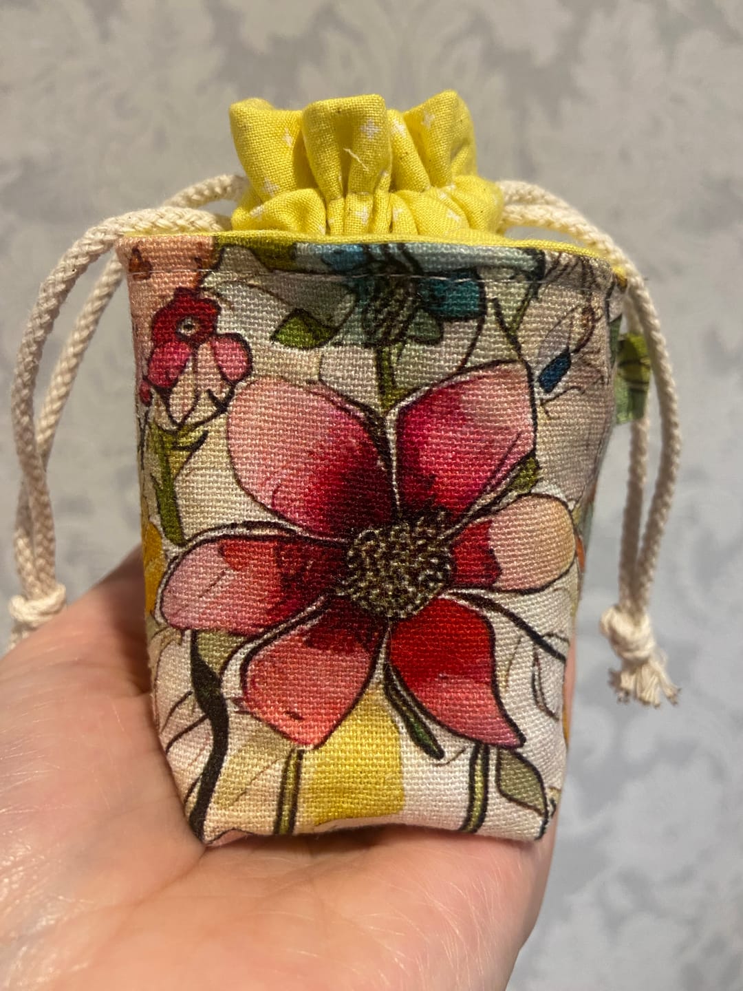 Customer photo review of Teacup Pouch Pattern
