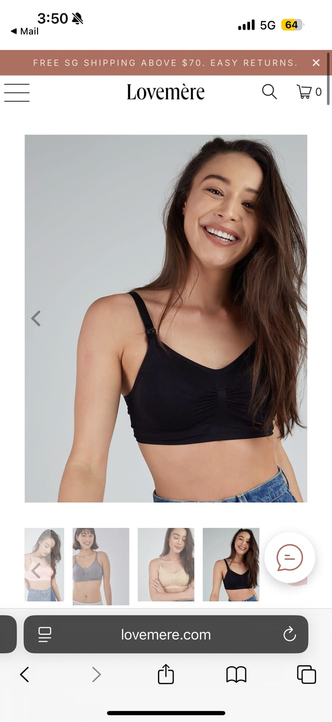Customer photo review of Lovemère Seamless Nursing Bra