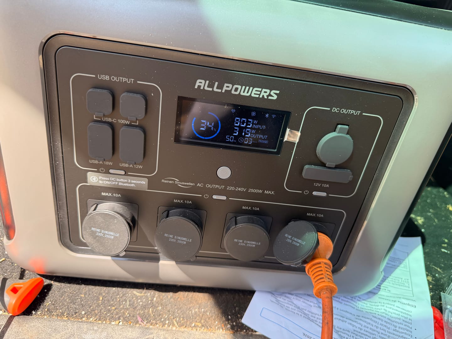 Customer photo review of ALLPOWERS R2500 V2 Station électrique portable 2500W 1920Wh