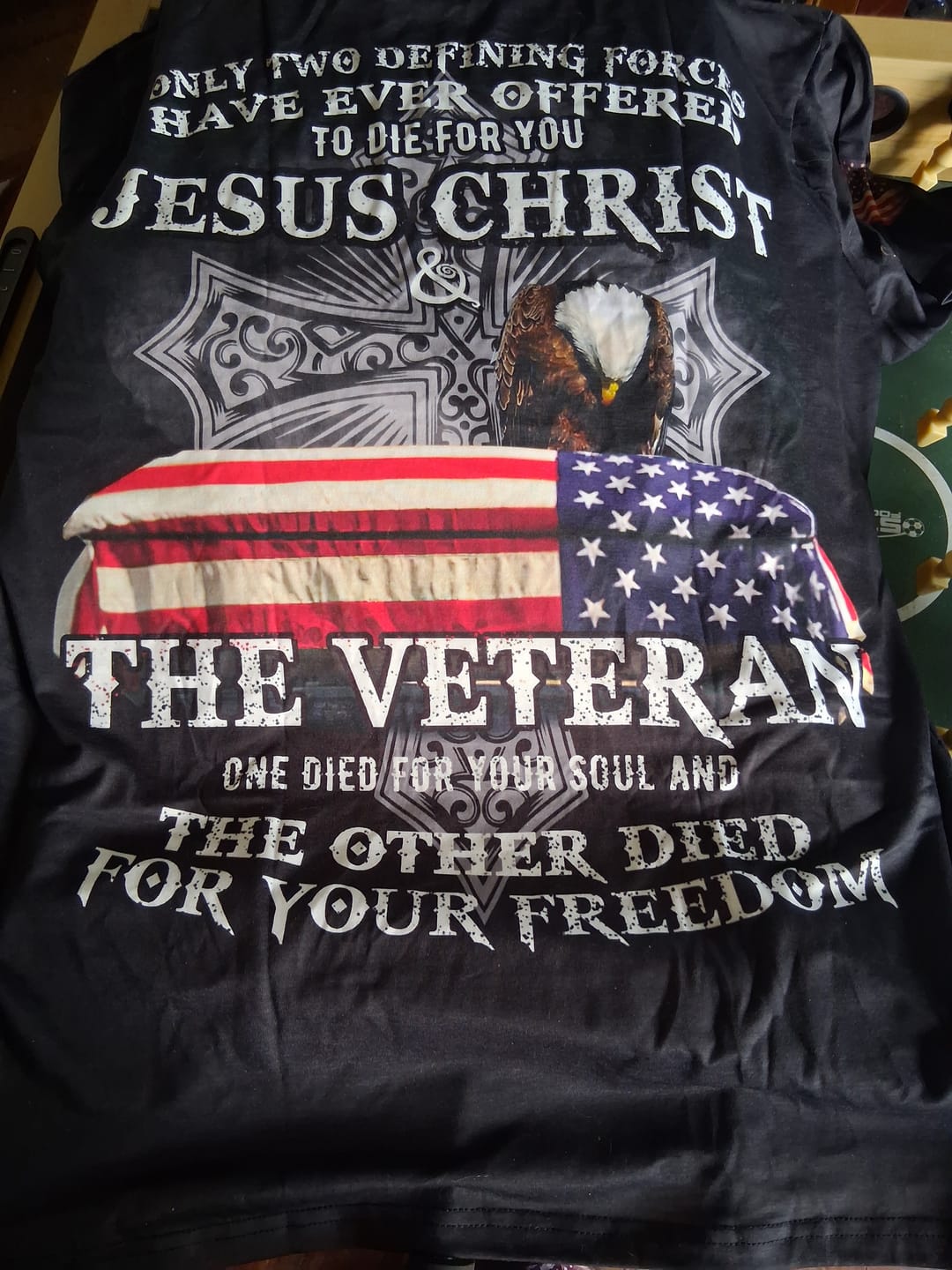 Customer photo review of Jesus Christ The Veteran 3D All Over Print