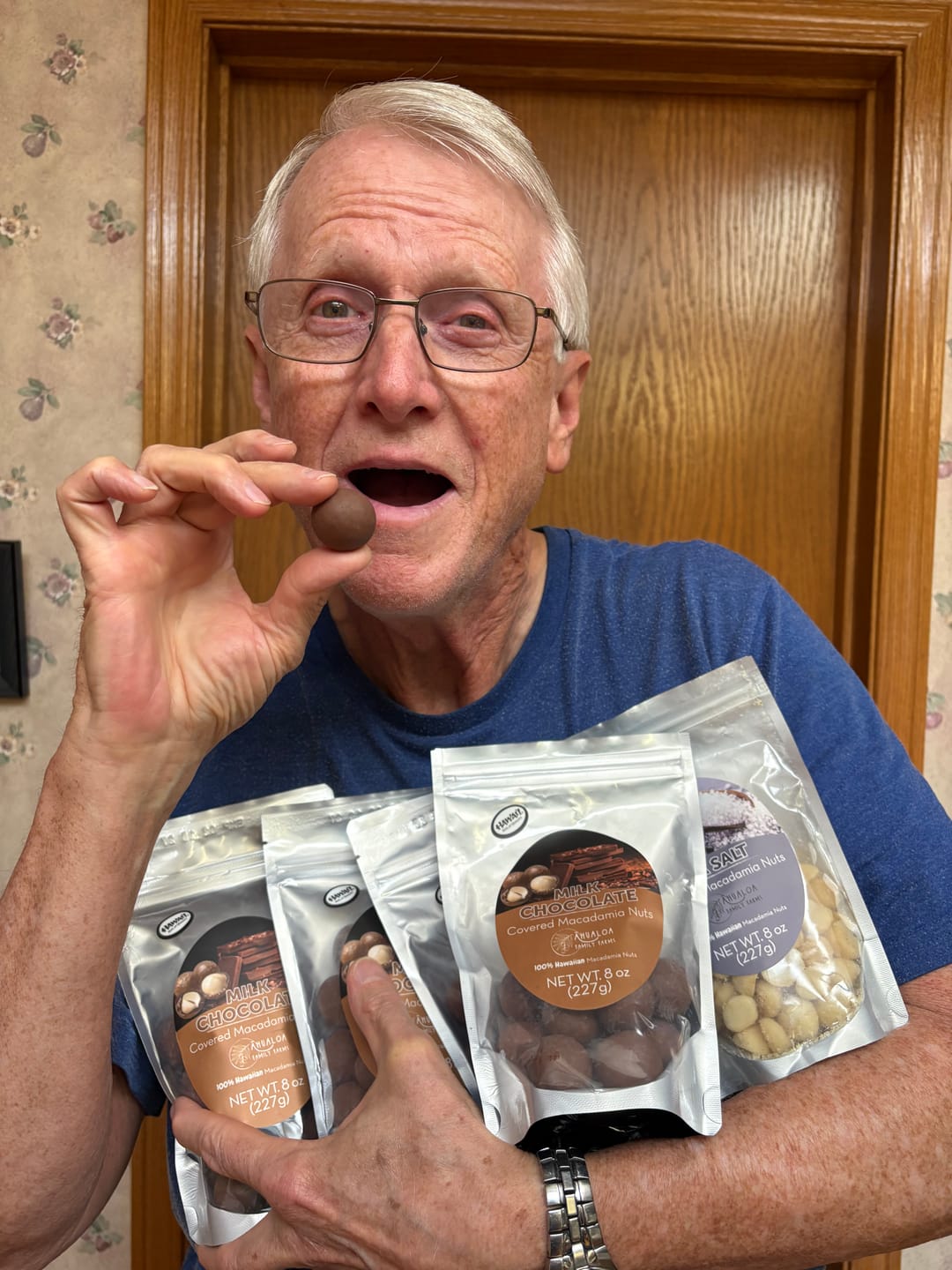 Customer photo review of Milk Chocolate Macadamia Nuts