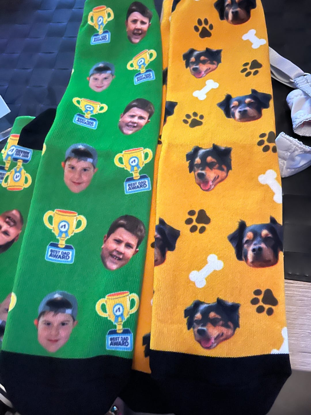 Customer photo review of FaceSock® | Custom Best Dad Sokken Met Foto