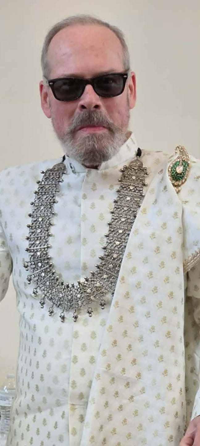 Customer photo review of Laranya Plain Oxidized Neckpiece