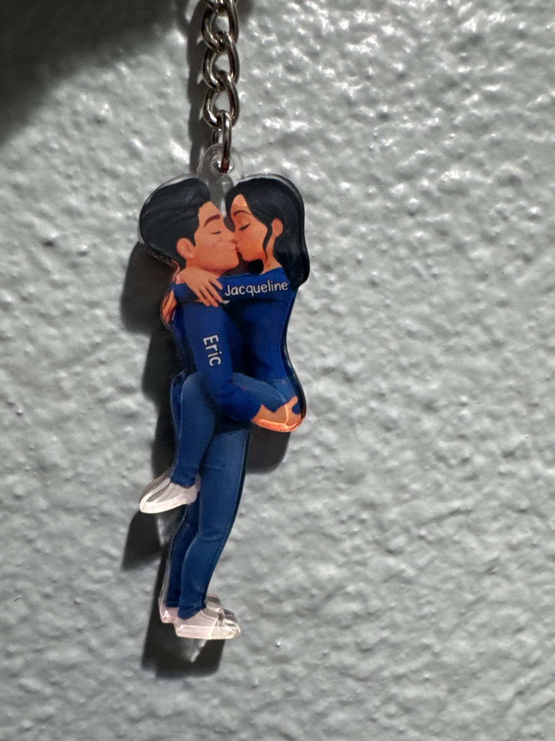 Customer photo review of Kissing Couple - Personalized Keychain, Gift for Couple