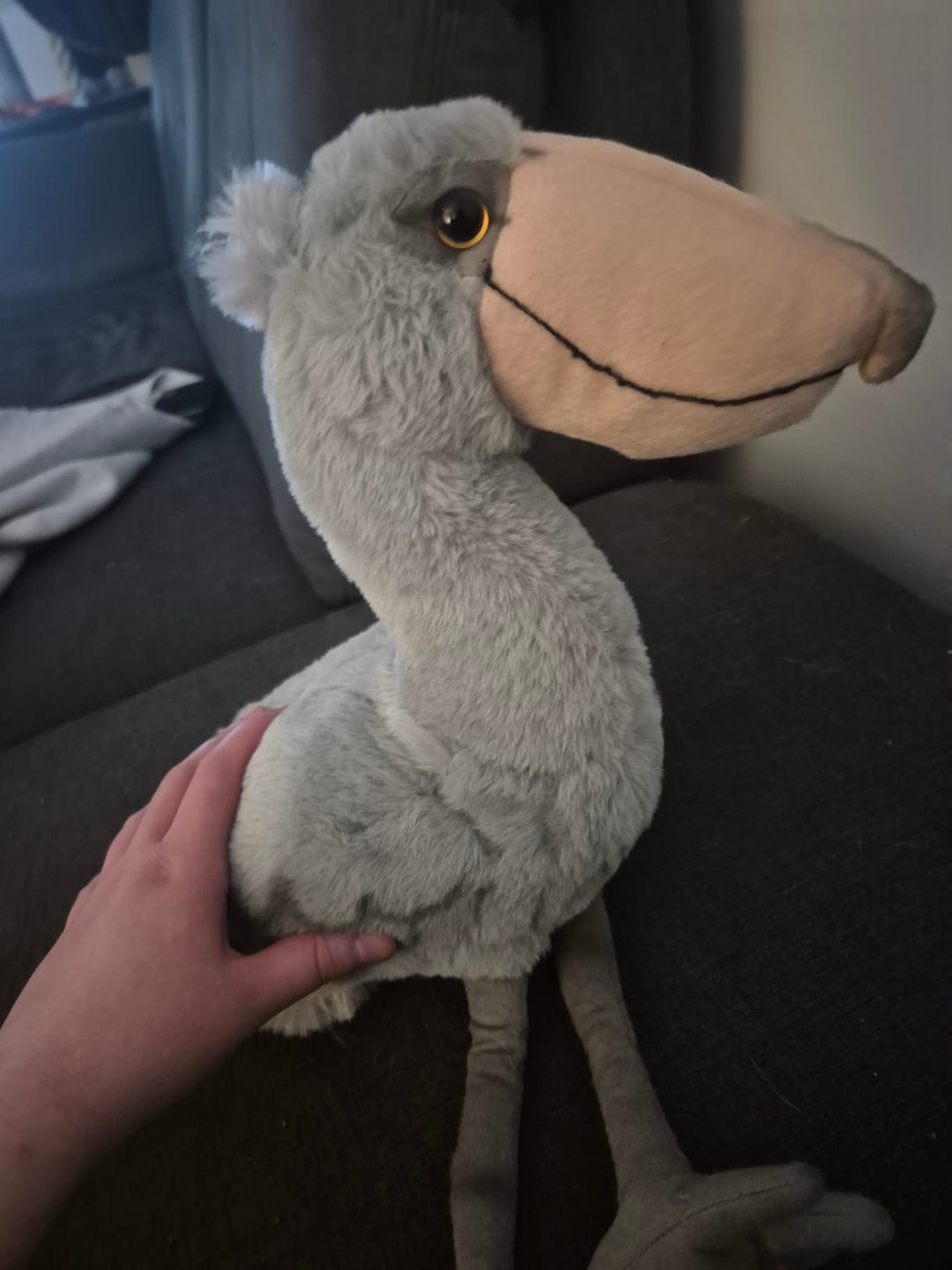 Customer photo review of Shoebill Stork Bird Soft Stuffed Plush Toy