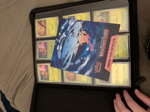 Customer photo review of Lunar Shadow Shiny 9-Pocket Trading Card Binder