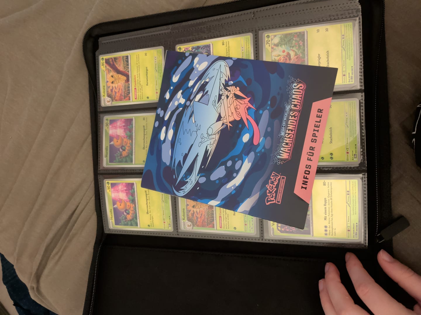 Customer photo review of Lunar Shadow Shiny 9-Pocket Trading Card Binder