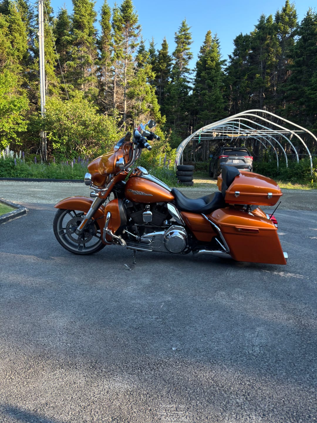 Customer photo review of 3.93" Stretched Saddlebag Bottoms For Harley Davidson 2014+ Touring