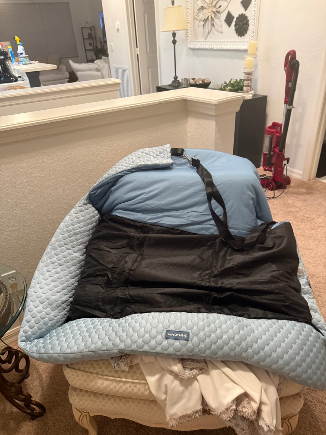 Customer photo review of Frostcore™ Dog Cooling Car Seat Beds