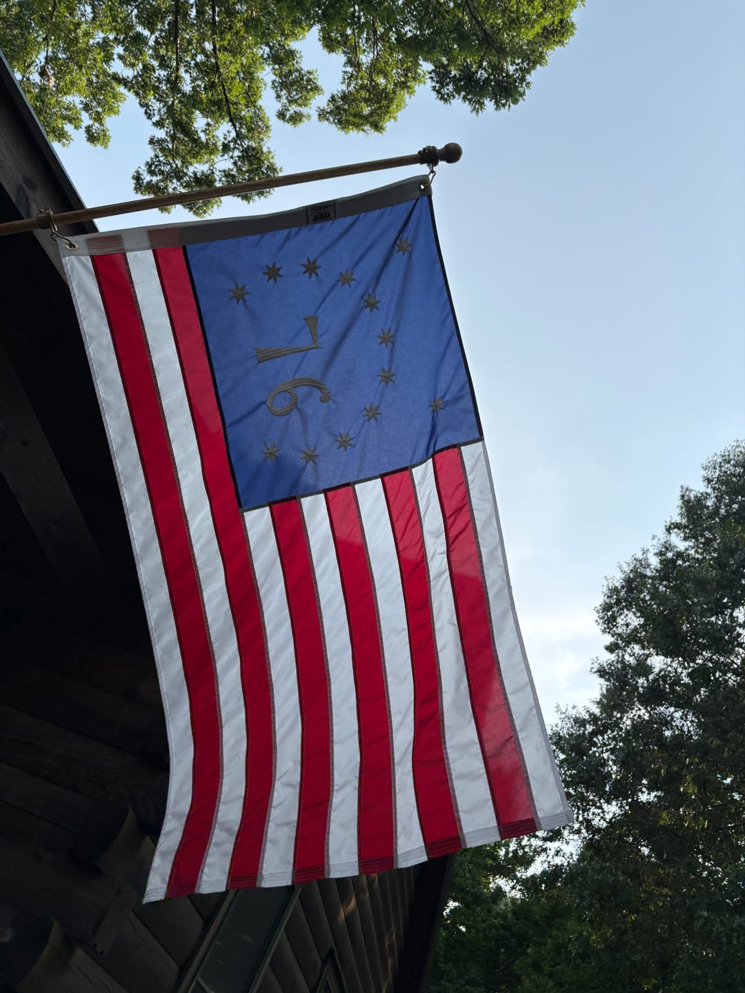Customer photo review of 3' x 5' Bennington Flag Set