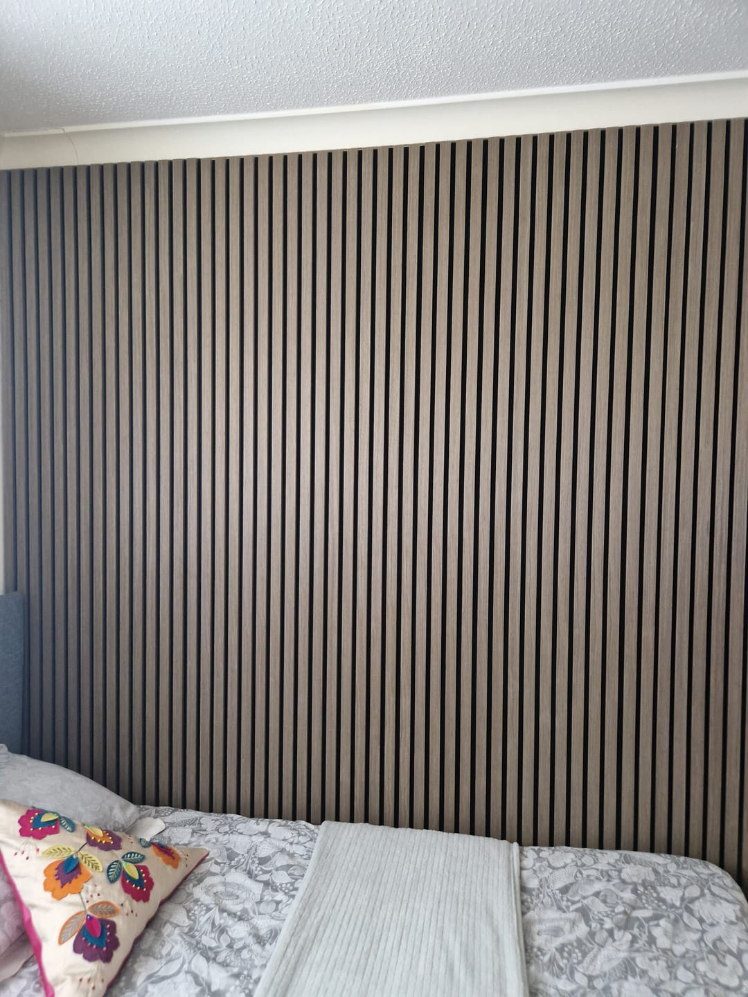 Customer photo review of Walnut Acoustic Wall Panel
