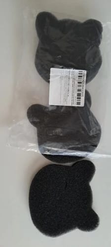 Customer photo review of FluffCatcher™ — Reusable Pet Hair Remover for Laundry (Cat-Shaped)