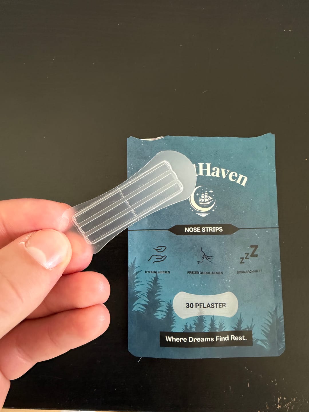 Customer photo review of Nose Strips - transparent