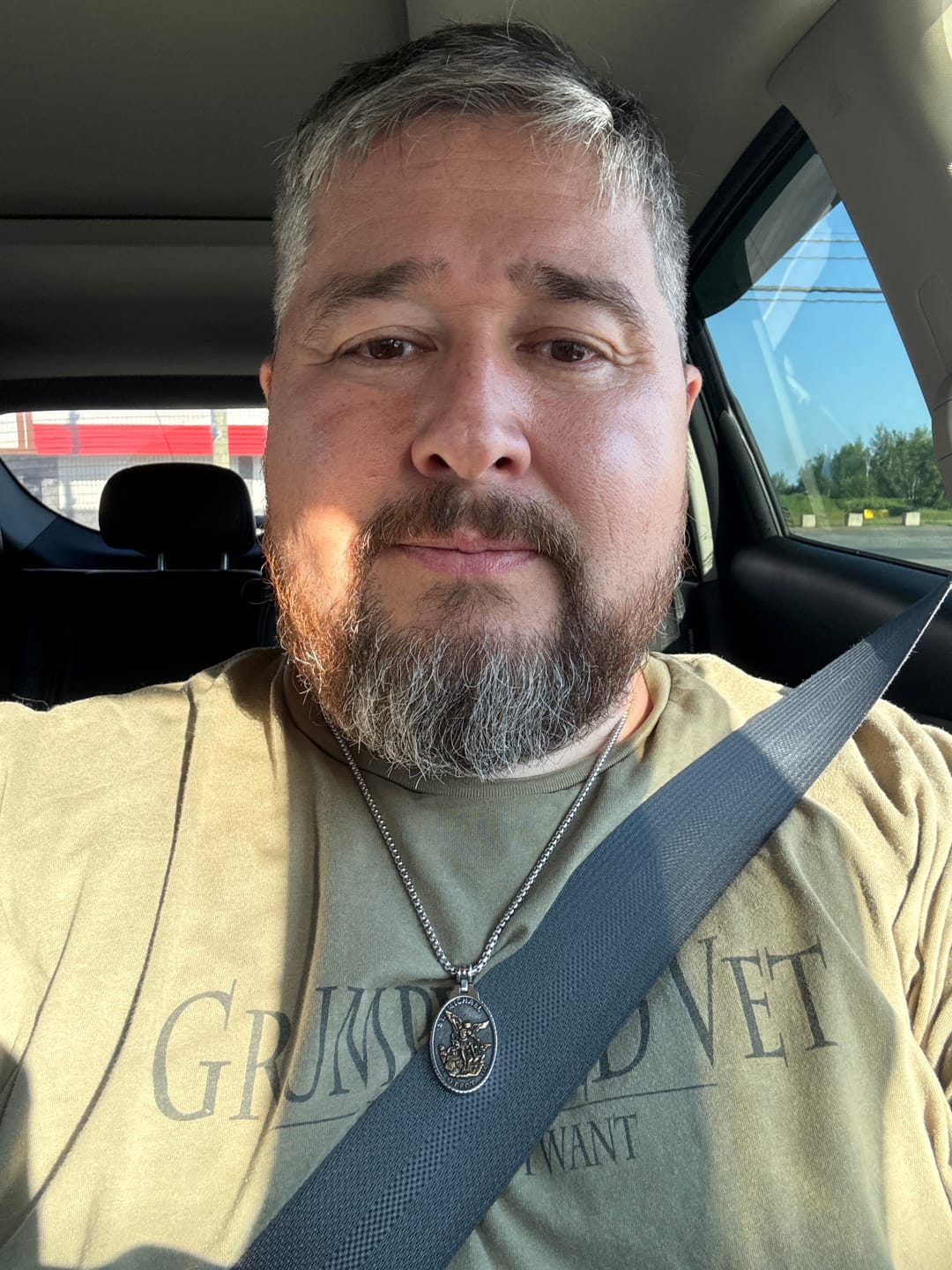 Customer photo review of ST. MICHAELS BADGE.