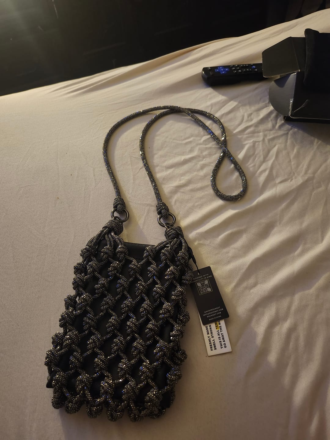 Customer photo review of MAYA Phone Bag - Gunmetal
