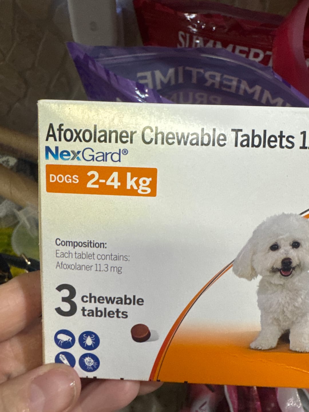 Customer photo review of NexGard for Dogs - Powerful Monthly Protection Against Fleas & Ticks