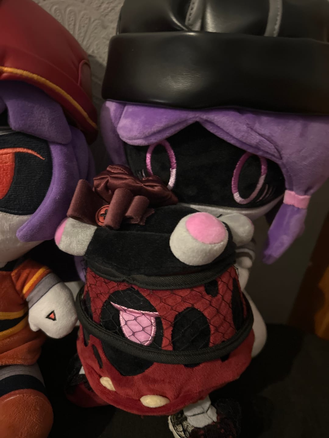 Customer photo review of Nori and Heart Plushes