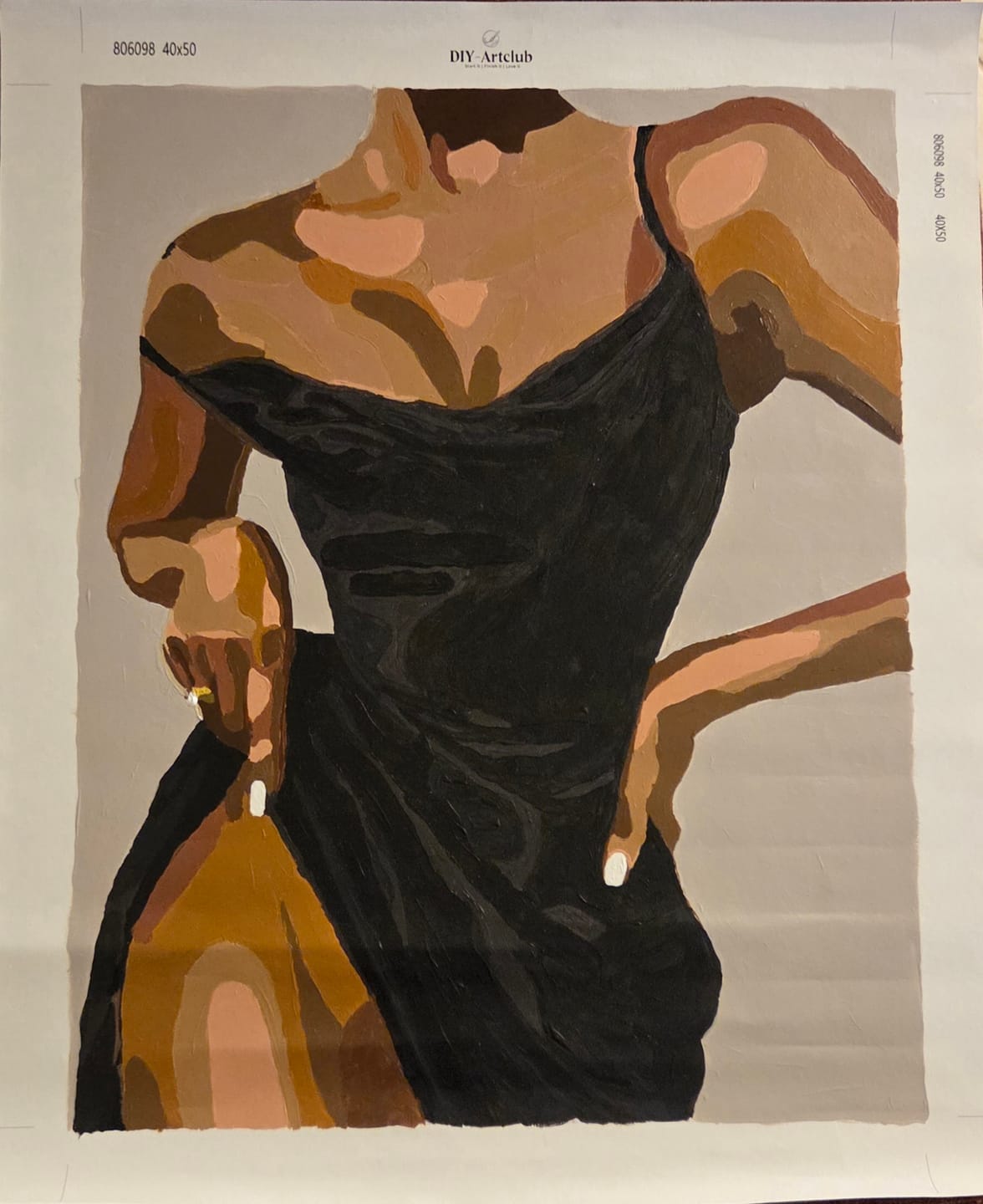Customer photo review of Elegant Woman | Paint by Numbers