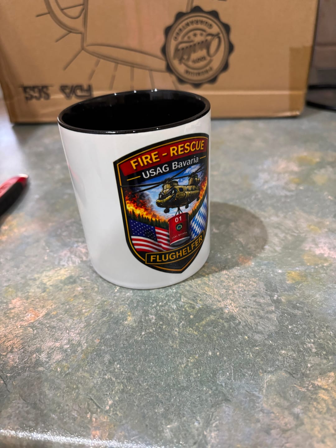 Customer photo review of TassenExpress - Becher Keramik Tasse mit Logo bedruckt 325ml Firmenlogo