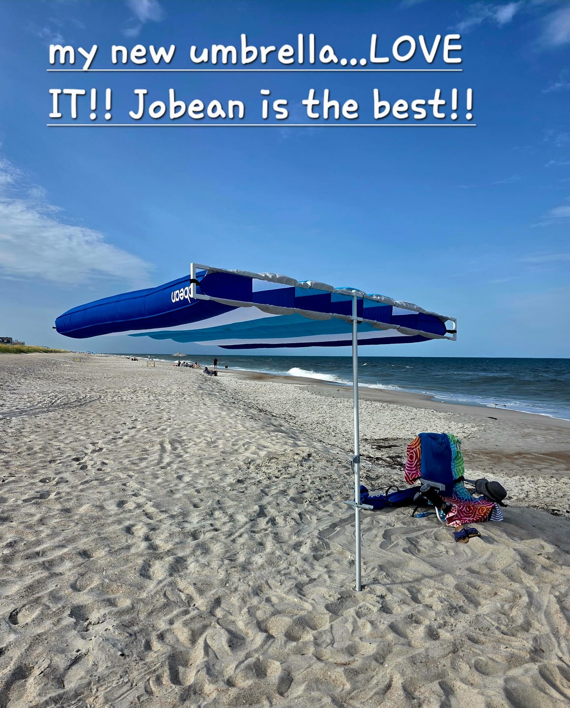 Customer photo review of ShadeSock - Wind-Inflating, Silent Beach Shade