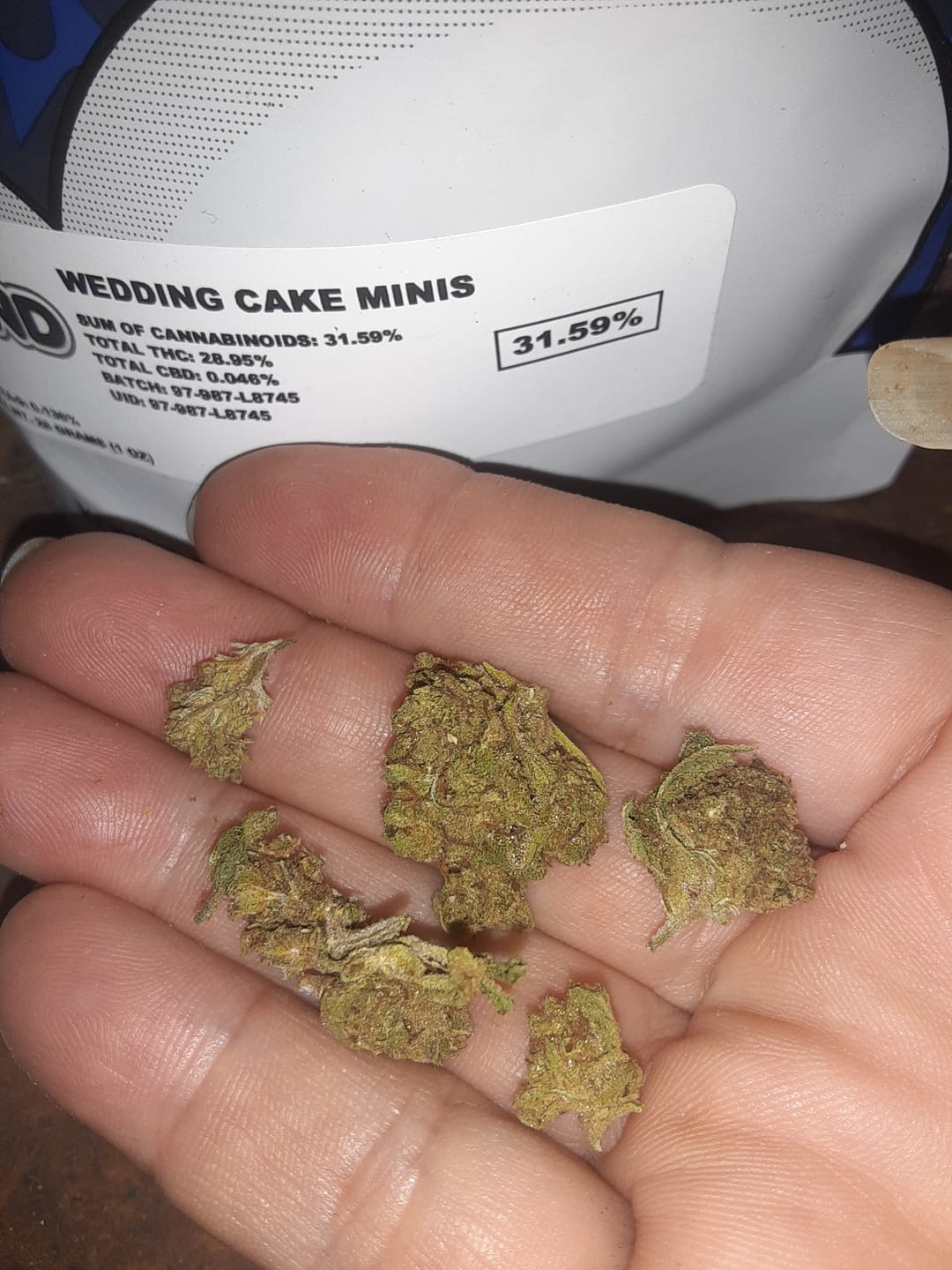 Customer photo review of Wedding Cake - Minis - 28 Grams - Indica