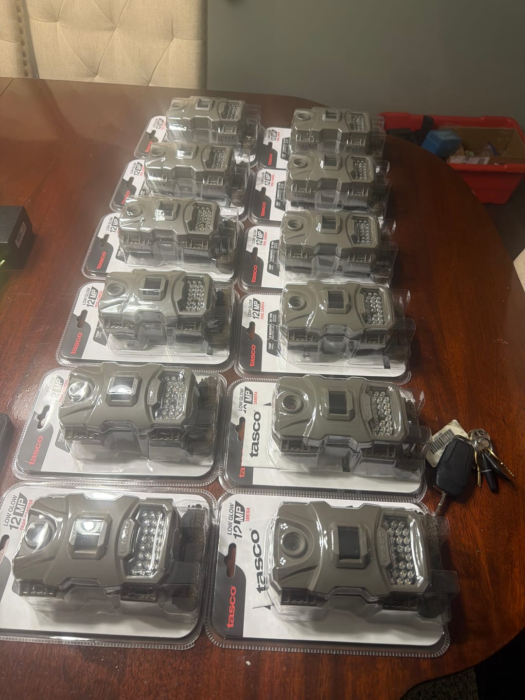 Customer photo review of 4 for $50! - Tasco 12MP with Low Glow Infrared Flash Trail Camera