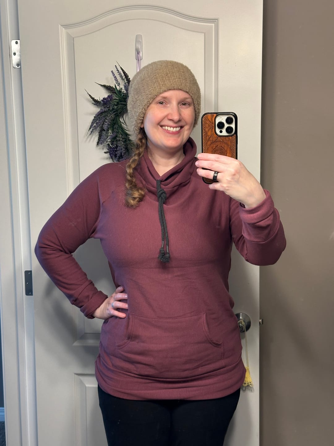 Customer photo review of *Pre-Sale* Cowl Sweatshirt (FLEECE)