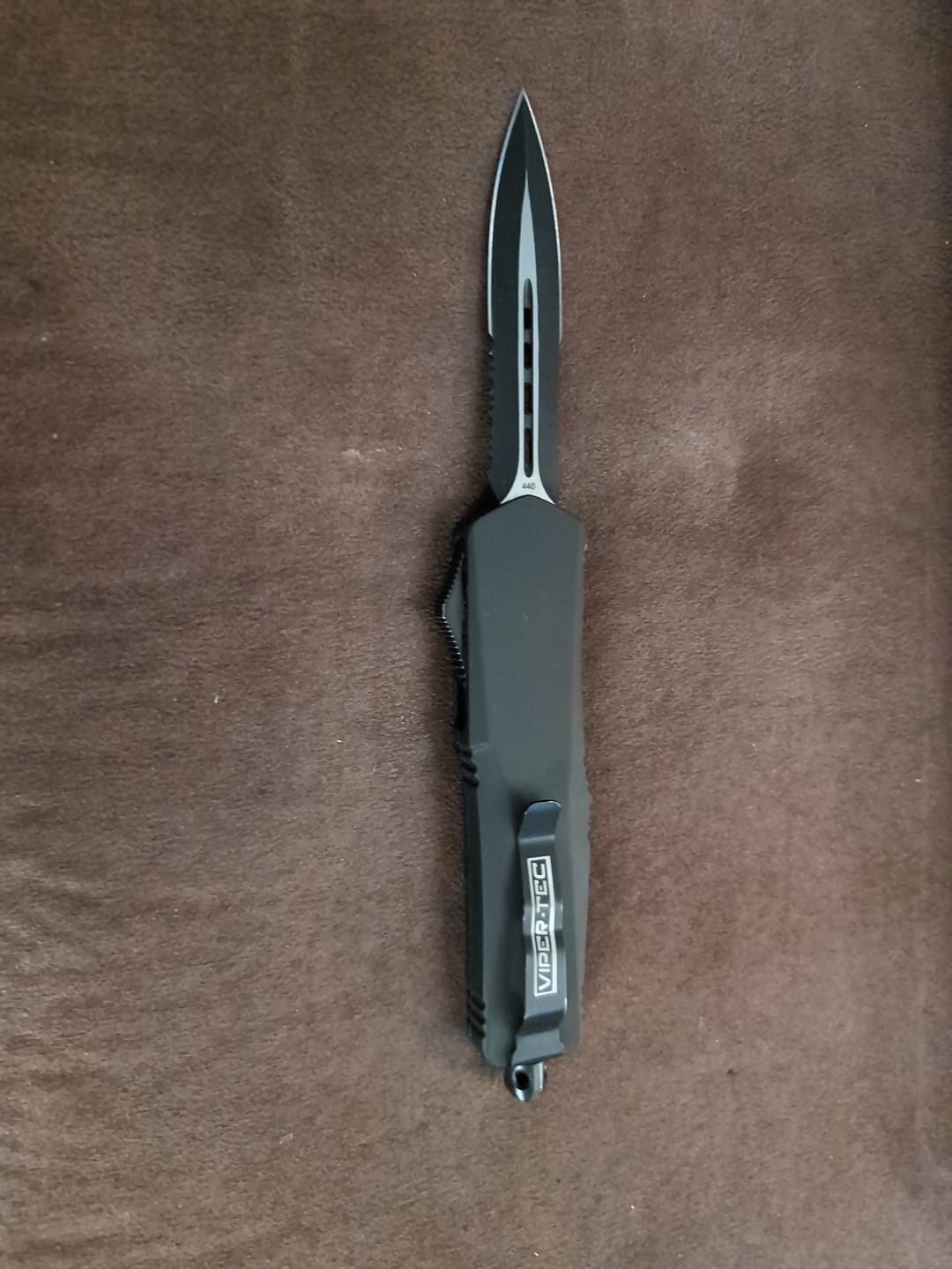 Customer photo review of Black Ghost OTF Knife (Multiple Blade Styles Available)
