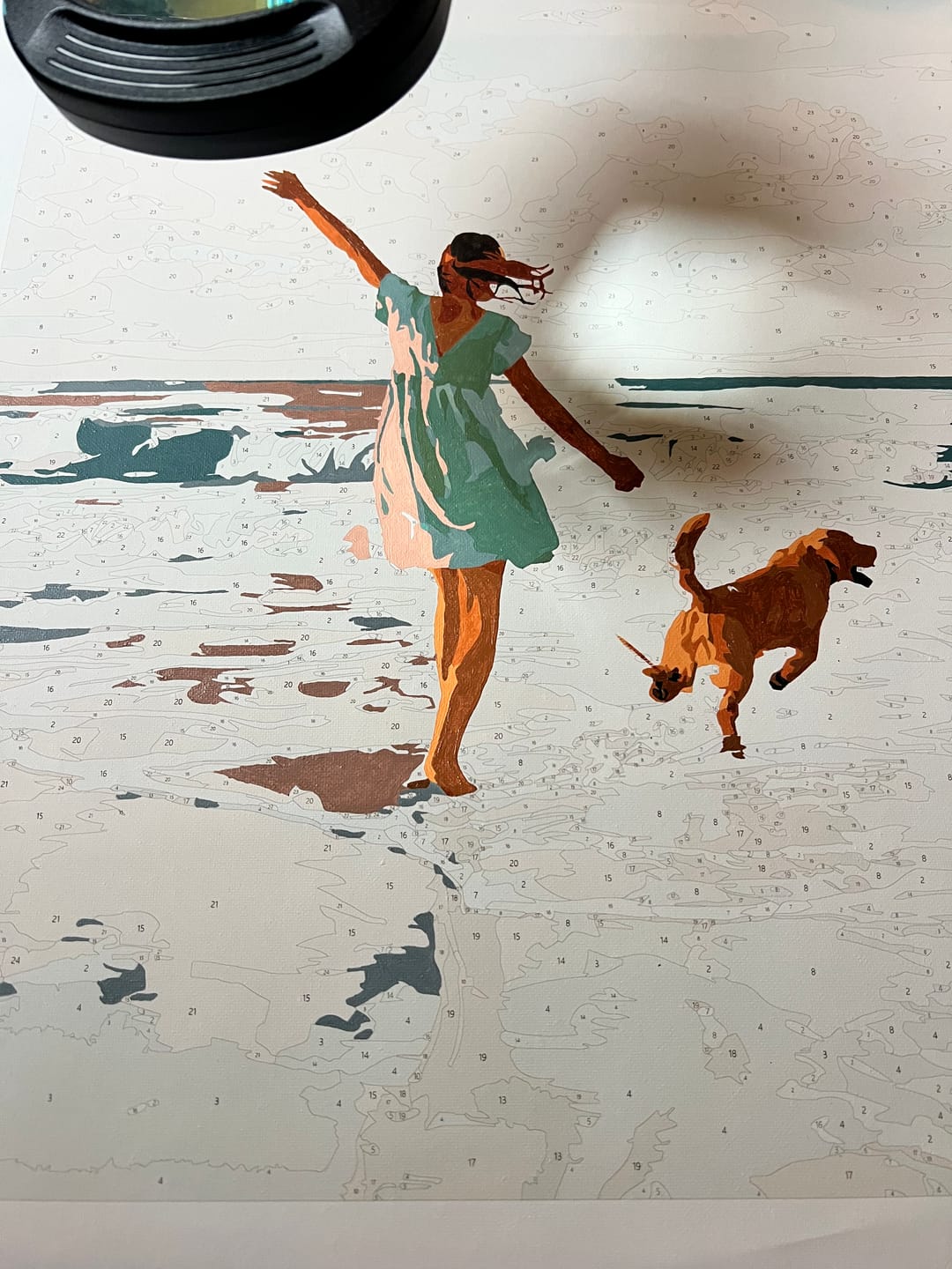Customer photo review of Waves of Joy | Paint by Number