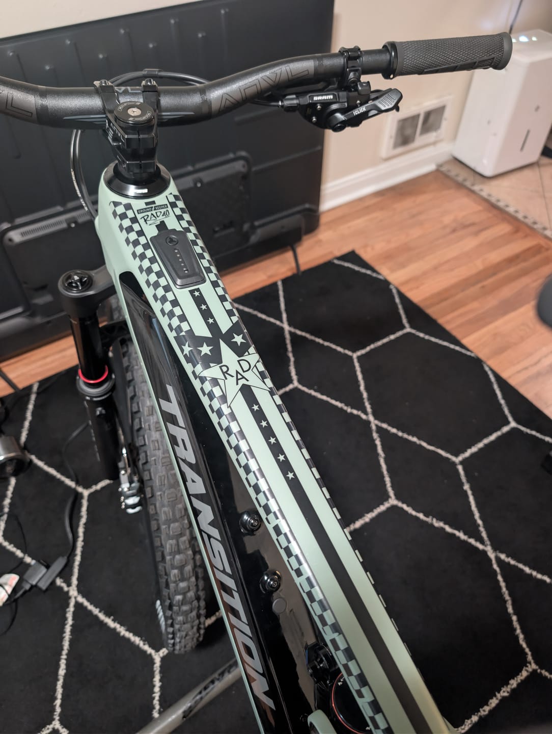 Customer photo review of Rad 40th Anniversary Collection Frame Keeper - Transparent