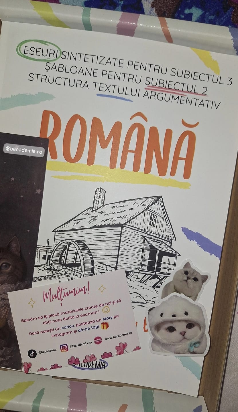 Customer photo review of Pachet Bacalaureat (Română + Istorie + Logică) Bacademia