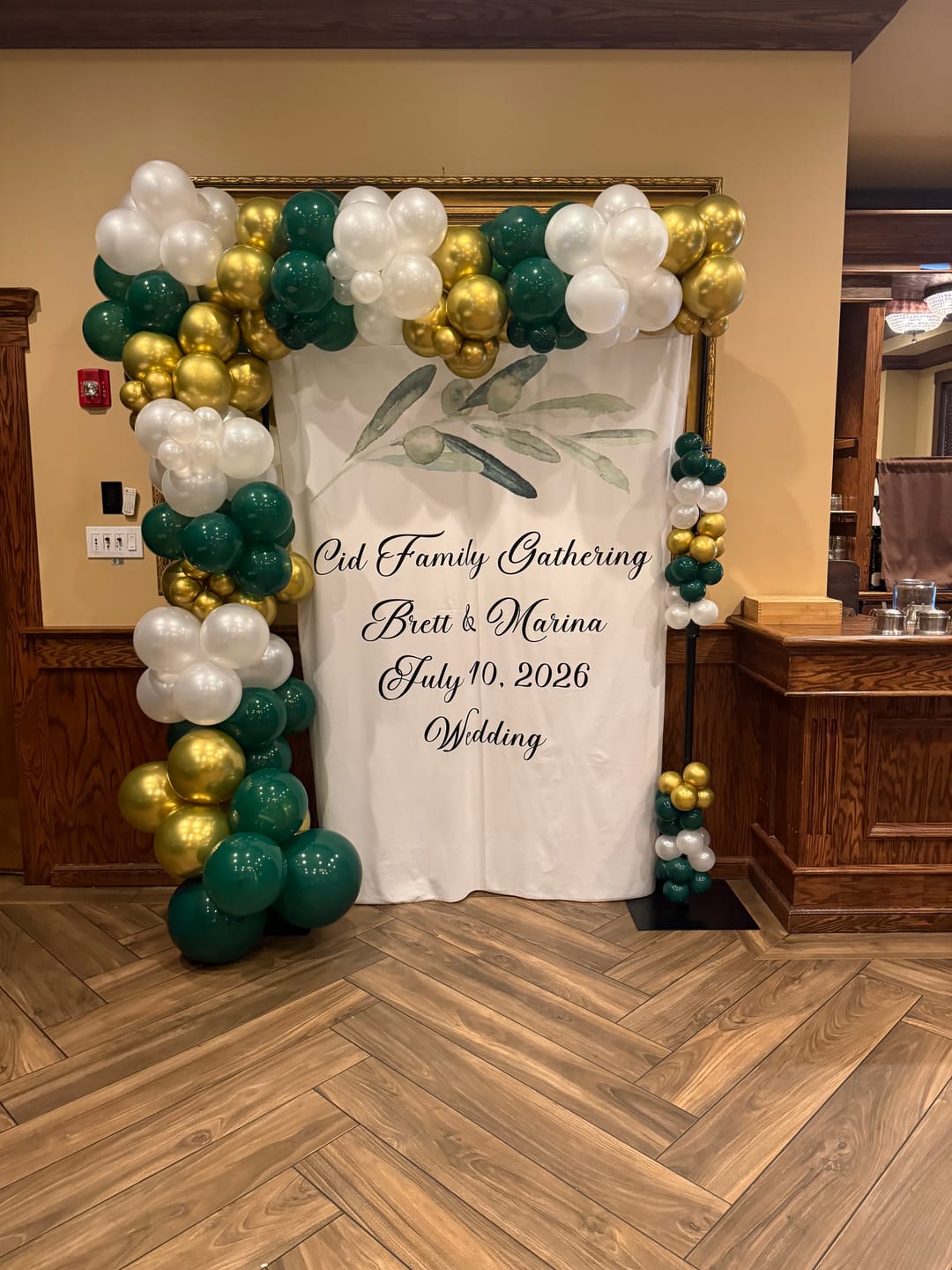 Customer photo review of Simple Wedding Bridal Shower Photo Booth Backdrop